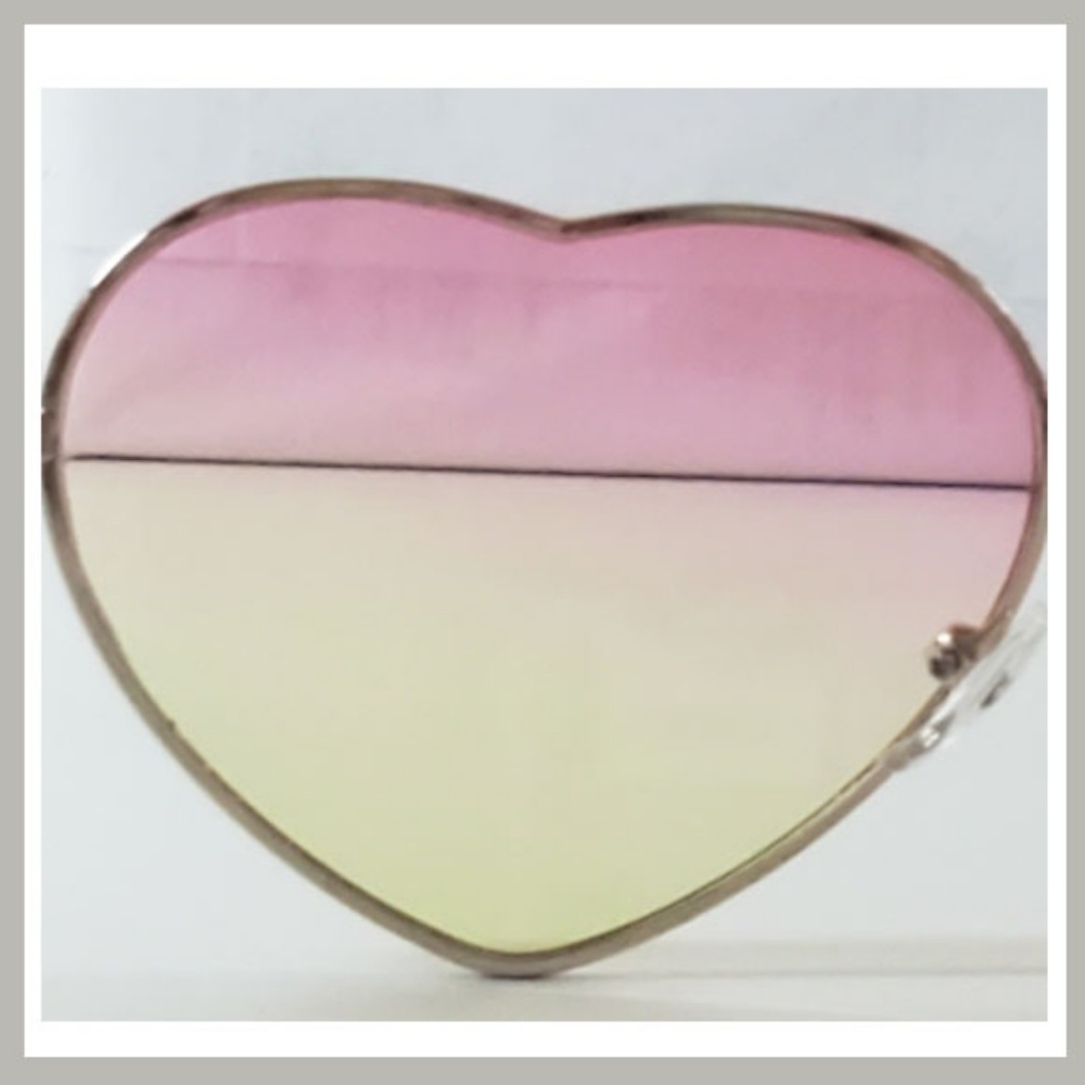 Pink & Green Heart Sunglasses - Picture 4 of 4